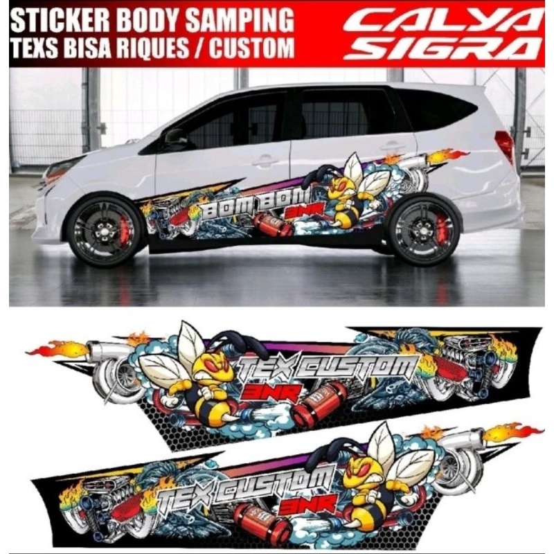 Jual decal livery mobil Sigra / calya | stiker mobil | sticker thailok ...