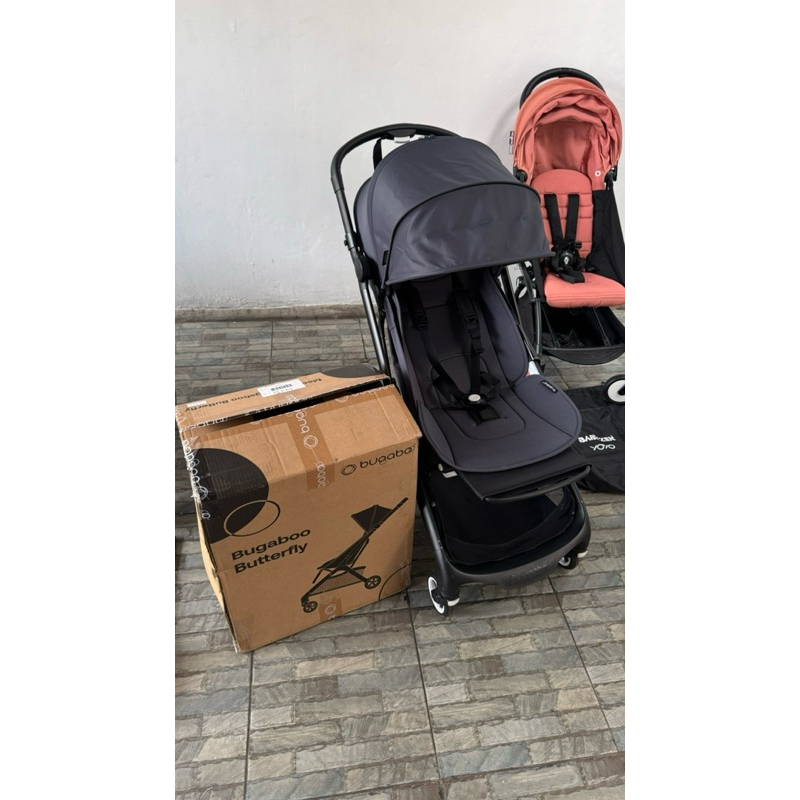 未使用のバンパーバー付き】Bugaboo Butterfly ストーミーブルー