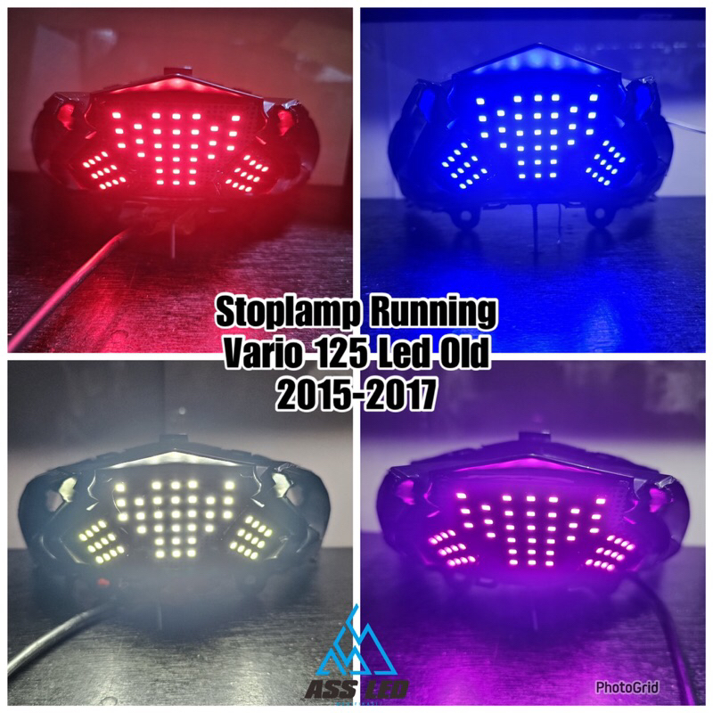 Jual stoplamp running vario 125/150 led old 2015-2017 11 mode led strip ...