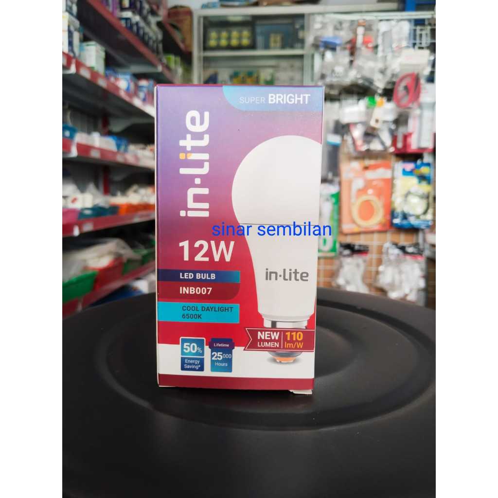 Jual inlite in-lite led lampu bohlam 12 watt INB007 | Shopee Indonesia