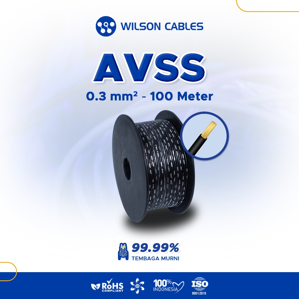 Jual WILSON CABLES - AVSS 0.3 mm² (100 Meter) - Kabel Otomotif Tembaga ...