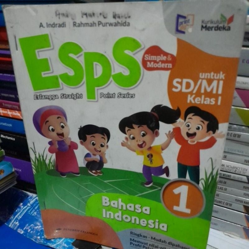 Jual BUKU ESPS BAHASA INDONESIA UNTUK SD/MI KELAS 1 KURIKULUM MERDEKA ...