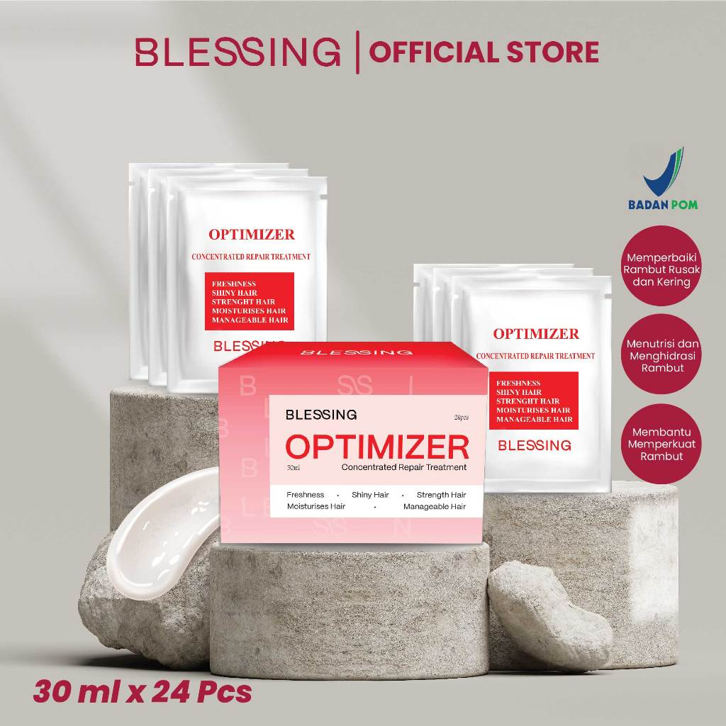 Jual BLESSING Optimizer 30 Ml 24 Pcs/Box | Hair Vitamin | Best Hair ...