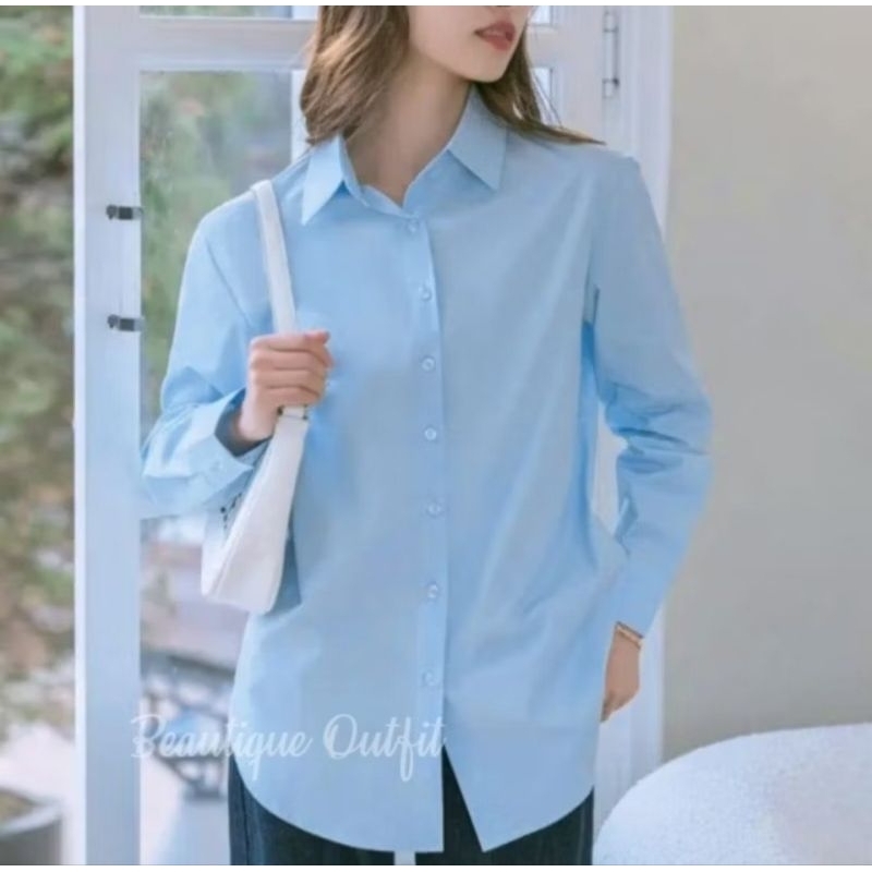 Jual Kemeja Basic - Kemeja Polos - Kemeja Kerja Wanita - Kemeja Toyobo ...