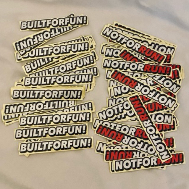 Jual BUILT FOR FUN STICKER! | Shopee Indonesia