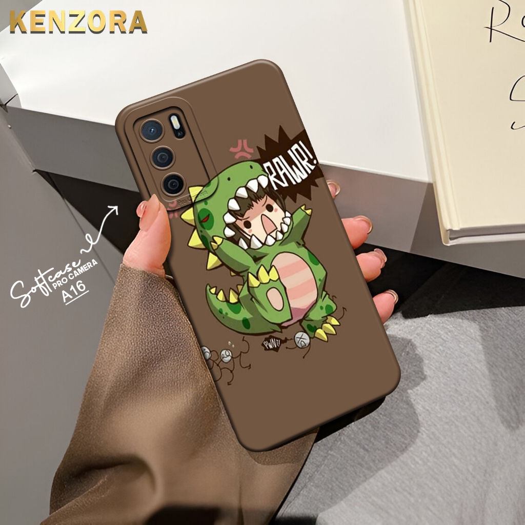 Jual Kenzora Case OPPO A16 Fashion Case Kartun Dino Cute series - Main Image