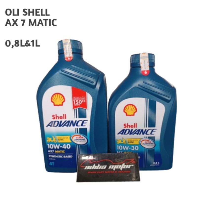 Jual oli shelll Ax 7 motor matic 100% original | Shopee Indonesia