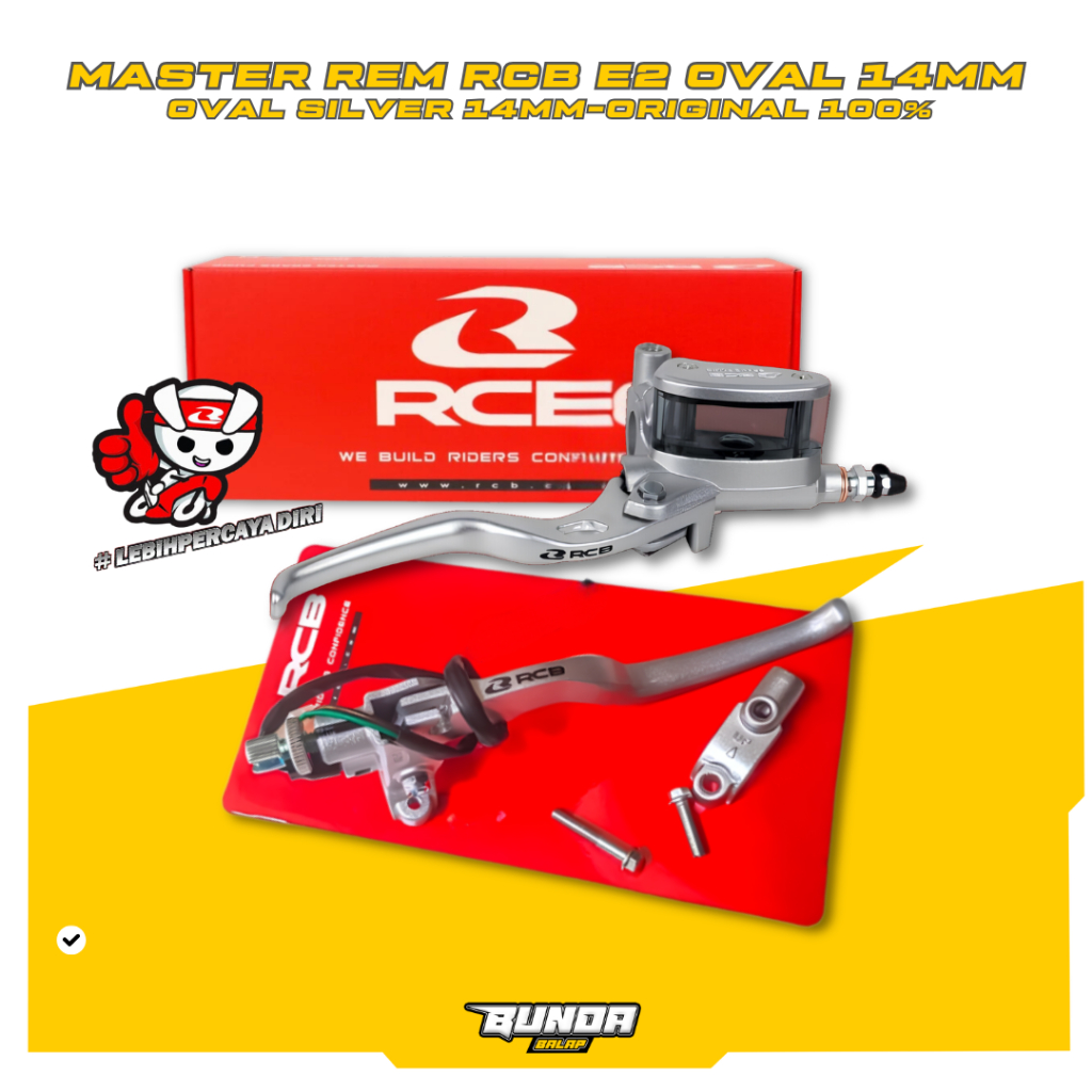 Jual Master rem RCB Oval E2 kopling RCB E2 silver universal | Shopee ...