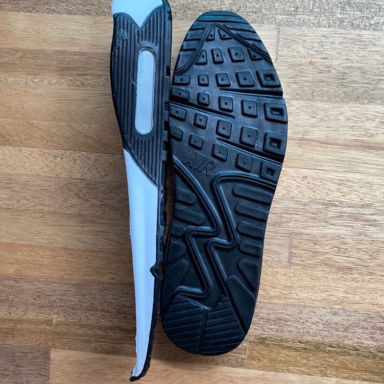 Jual KODE F7T Outsole Airmax 9 Mirror BlackWhite | Shopee Indonesia