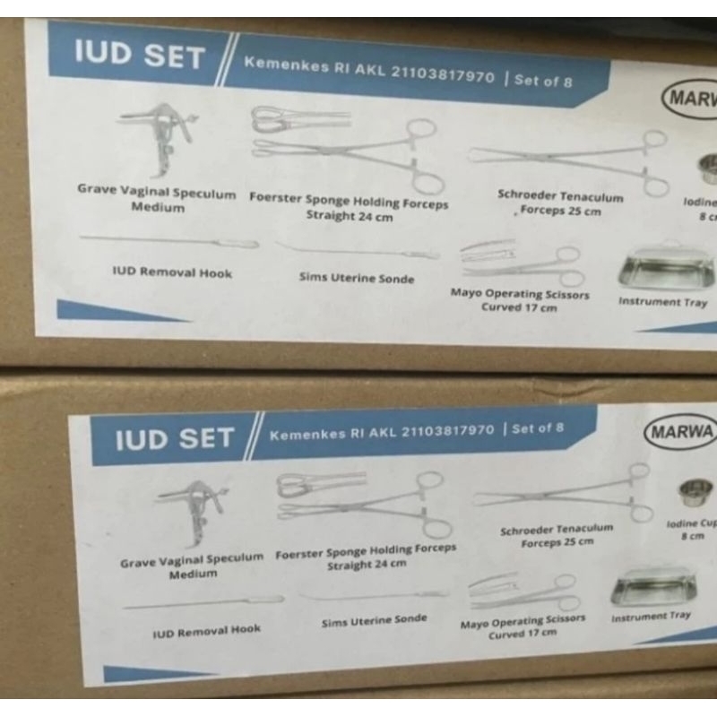 Jual IUD KIT MARWA IUD SET KEBIDANAN MARWA | Shopee Indonesia
