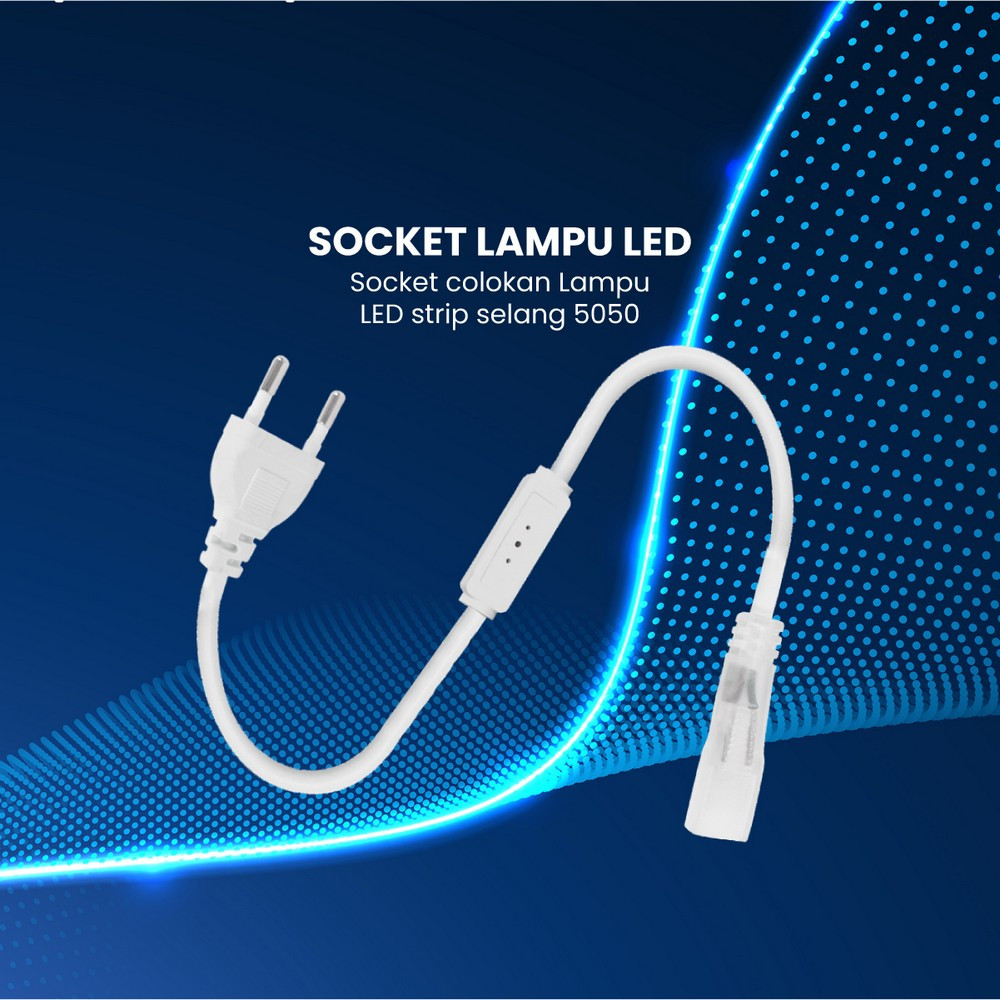 Jual Kabel Colokan Soket LED Strip Selang 5050 220V / Adaptor LED ...
