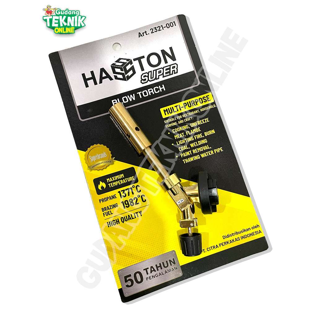 Jual HASSTON Kepala Gas Torch HASSTON 2321-001 / Blender Bakar Blow ...