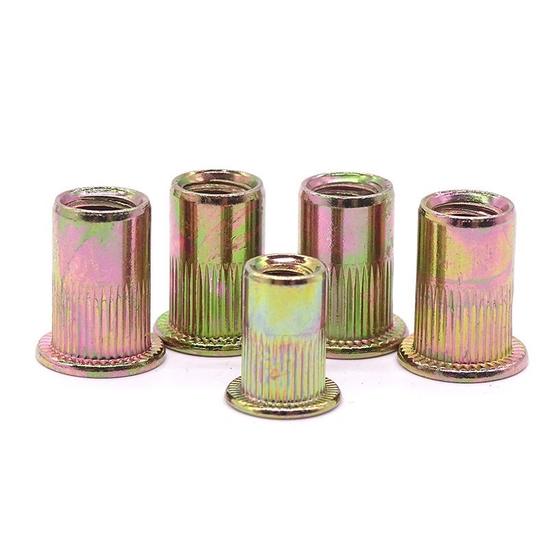 Jual 50Pcs Rivet Nut M5 Rivnut Mur Rivet Nut Rivnut Kuning Besi Carbon ...
