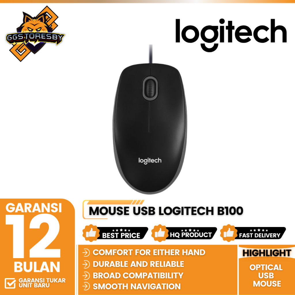 Jual Mouse Usb Logitech B100 / B 100 | Shopee Indonesia