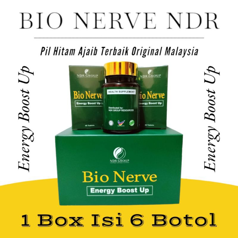 Jual Bio Nerve Ndr Malaysia Obat Herbal Original 1 Box Isi 6 Botol ...