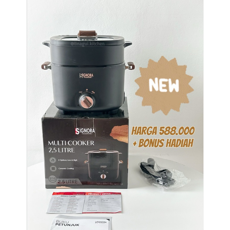 Jual MULTI COOKER SIGNORA 2,5 Liter | Shopee Indonesia