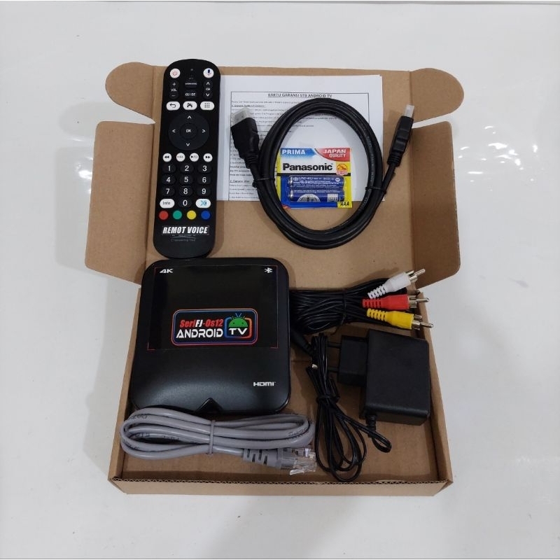 Jual STB Android TV SeriFj Os10 Remot voice FM bluetooth | Shopee Indonesia