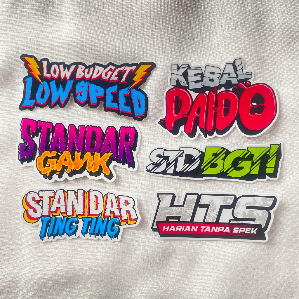 Jual SM Sticker Standar Gank HTS - Stiker Racing Viral Terbaru | Shopee ...