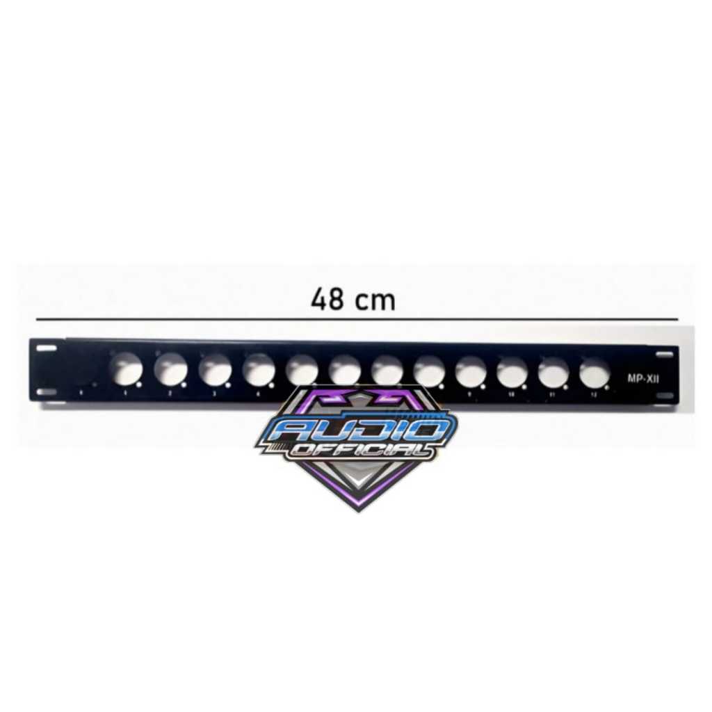 Jual Panel Terminal Rel Speakon 12 lobang / Spikon Panjang Lobang 12 ...