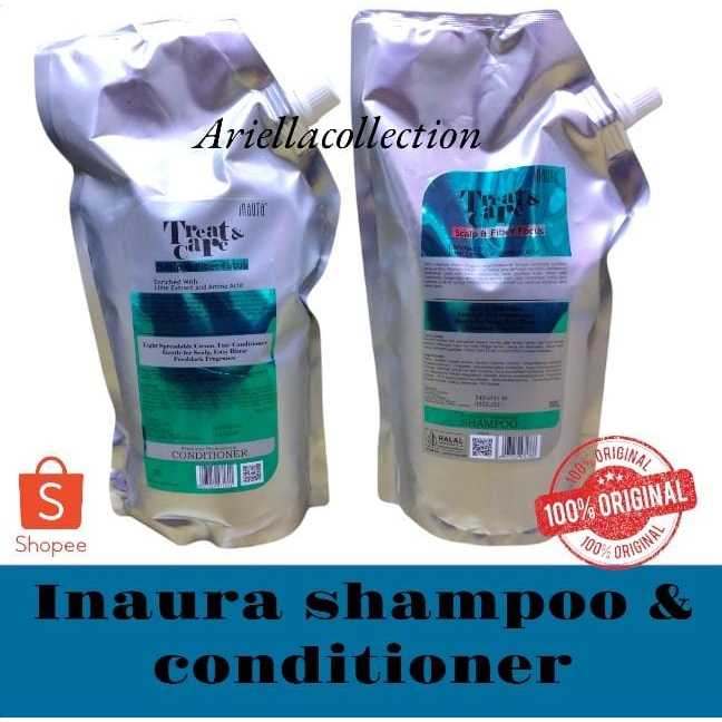 Jual INAURA COUPLE SHAMPOO & CONDITIONER WASH BL0W TREAT CARE REFIlLL ...