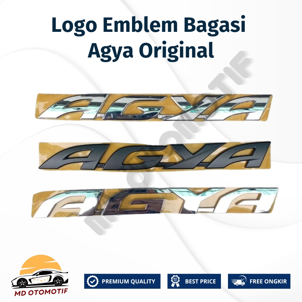 Jual Logo Emblem Bagasi Agya Original Lambang Agya Bagasi Original