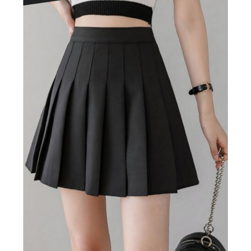 Jual Rok Kerja Mini Hitam Polos dan Corak | Shopee Indonesia