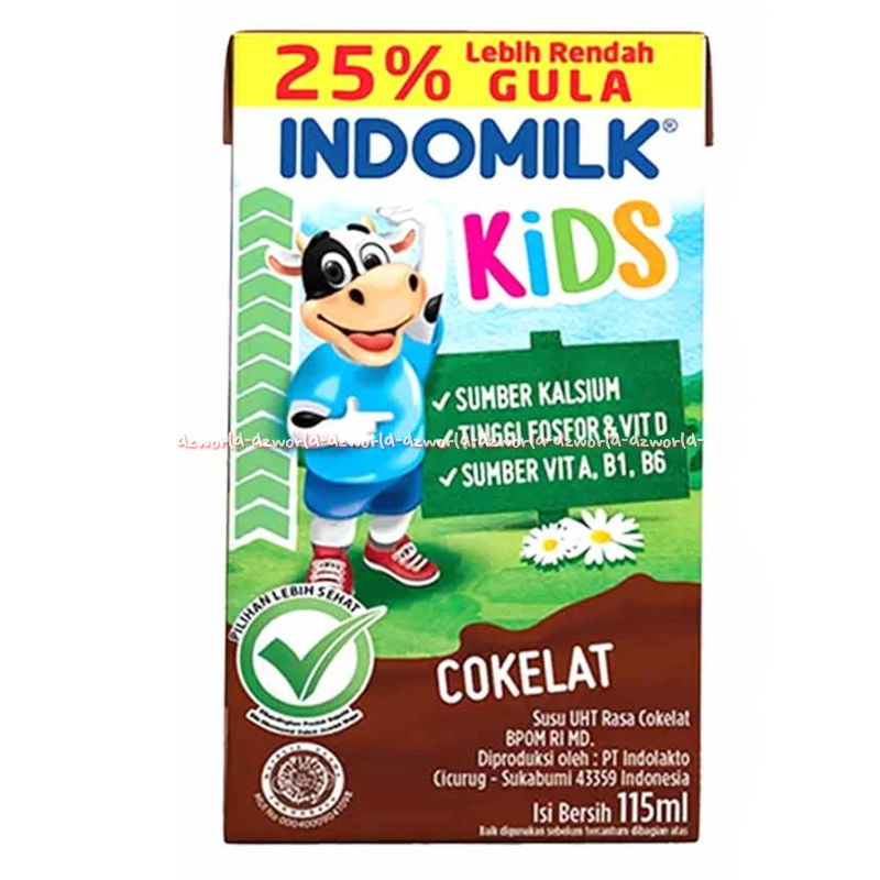 Jual Indomilk Kids 115ml Cokelat Susu UHT Rasa Cokelat UHT Siap Minum ...