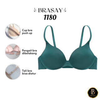 Brasay Bra Wanita Push Up Tanpa Kawat  Bralette 1180