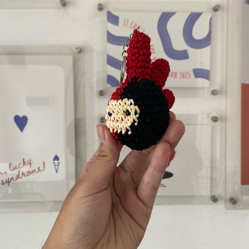 Jual Gantungan Kunci Amigurumi Balaclava Rajutan Handmade Keychain ...