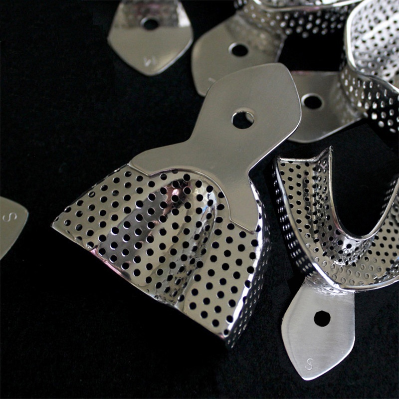 Jual Dental Impression Tray Stainless Steel Upper and Lower ...