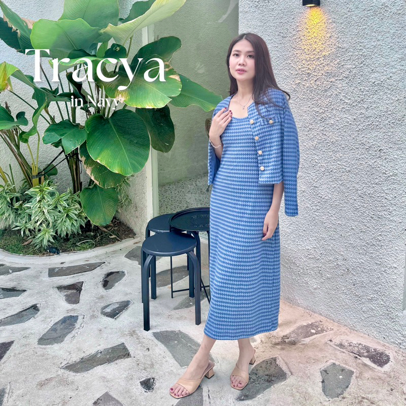 Jual Tracya - New Colection - One Set Kekinian - Dress Elegan - Baju ...
