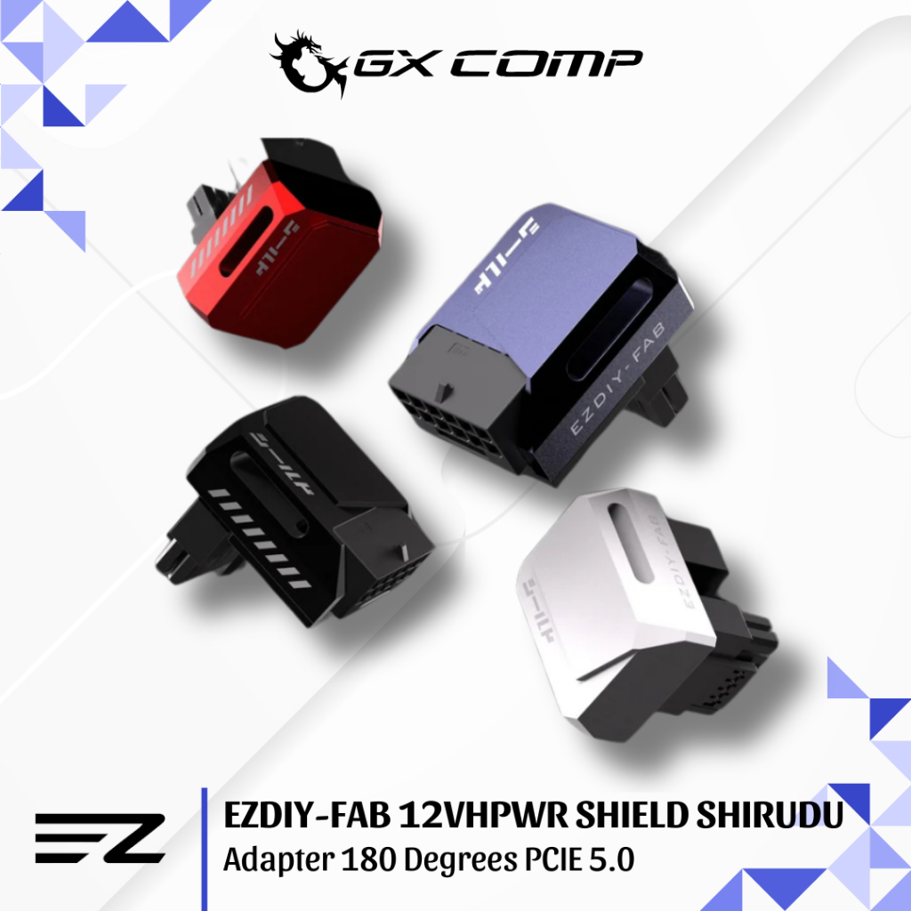 Jual EZDIY-FAB Shield 12VHPWR Adaptor 180° STD RVS | Graphics Card VGA ...