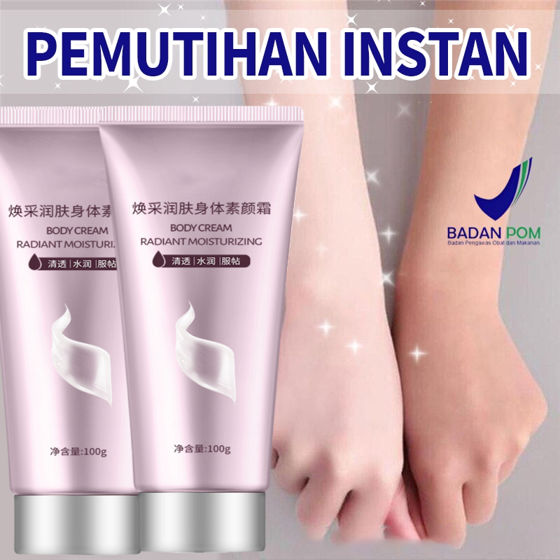 Jual Lotion Pemutih Badan Instan Brightening Body Lotion 100g Body