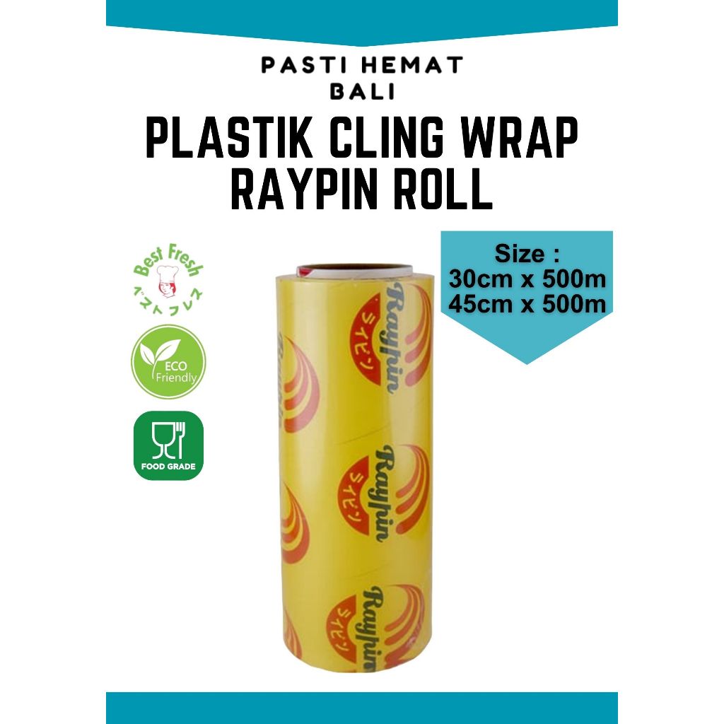 Jual PLASTIC WRAPPING RAYPIN 30 cm x 500 m | Plastik Wrapping Makanan ...
