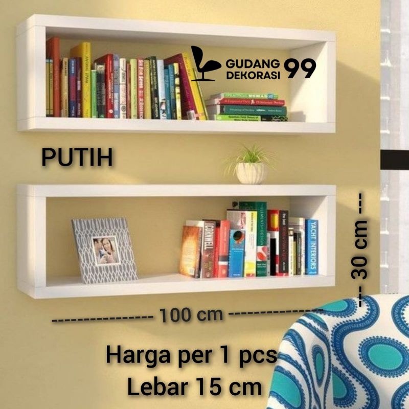 Jual Ambalan Rak Kotak Persegi panjang / Lebar 15 cm, Tinggi luar 30 cm ...