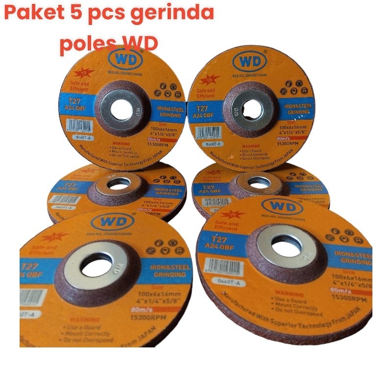 Jual Batu gerinda poles grinding wheel WD 4 INCH | Shopee Indonesia