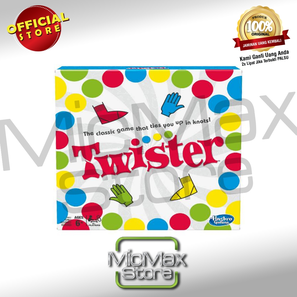Hasbro Twister Clásico – Juego De Mesa De Equilibrio Para Niños Y Adultos A Partir De 6 Años, Multicolor