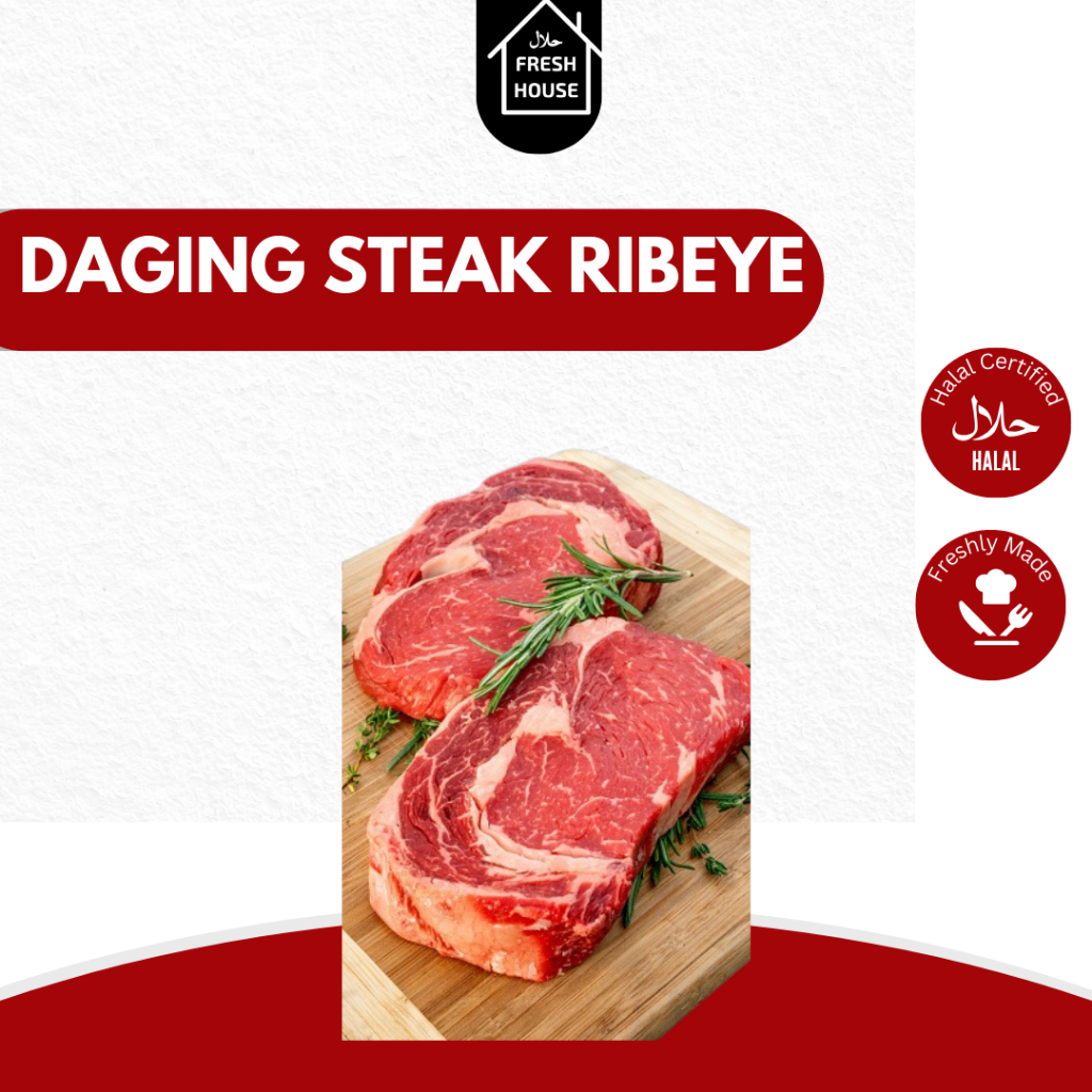 Jual DAGING STEAK RIBEYE / RIBEYE STEAK 500 GR | Shopee Indonesia