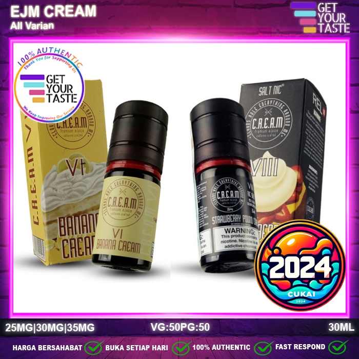 Jual Liquid EJM CREAM Salt Nic 30ML Saltnic by EJM | Shopee Indonesia