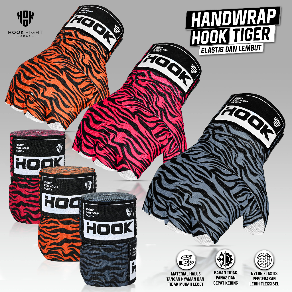 Jual Handwrap Muaythai Hook Boxing Wrap Bandage Tinju Strap Muay Thai ...