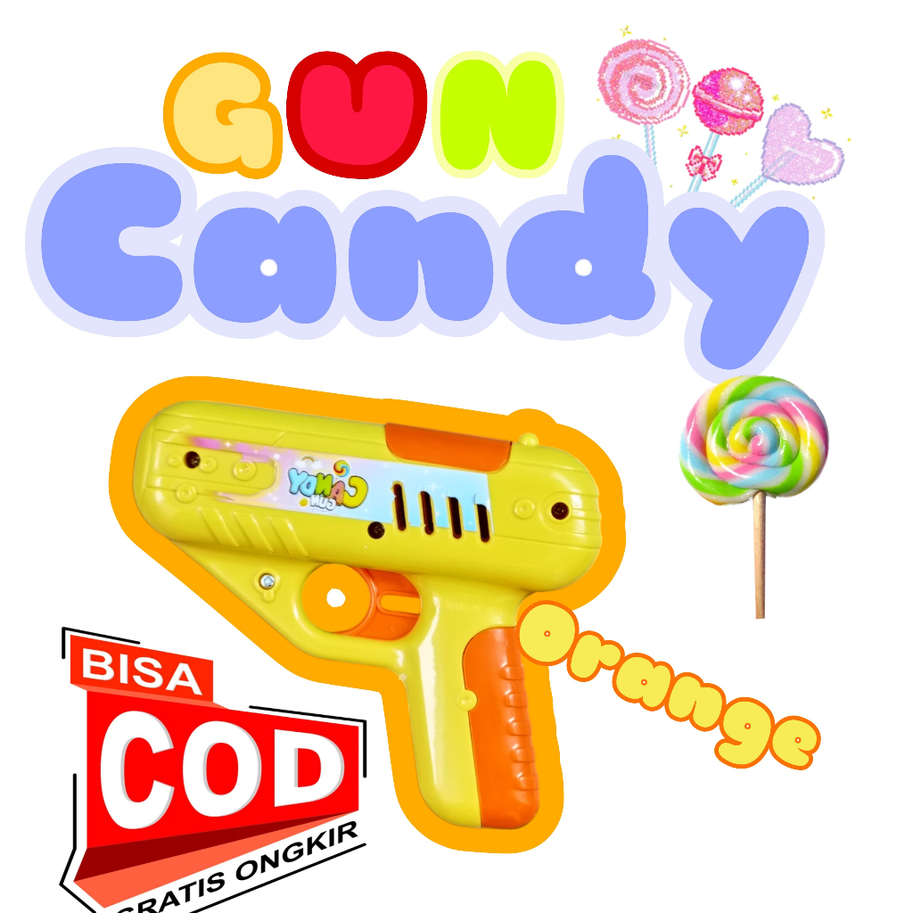 Jual PROMO Mainan PERMEN PISTOL Mainan Baru Candy Gun Kotak Penyimpanan ...