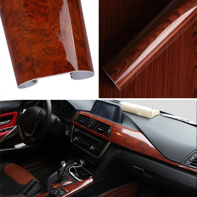 Jual Stiker Dashboard Mobil / Sticker 3D Vinyl Wood High Glossy ...
