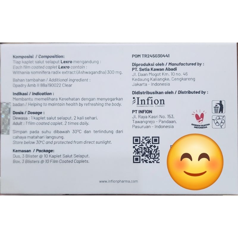 Jual Lexro - box isi 30 - memperbaiki kualitas tidur dengan aswagandha ...