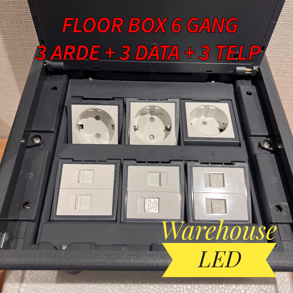 Jual Floor Socket Box Carpet Socket Stop Kontak Lantai Underfloor ...