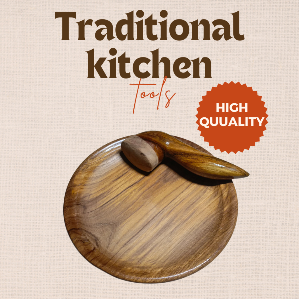 Jual Cobek Kayu Ulekan + Gagang Ulekan Kayu Tradisional | Shopee Indonesia