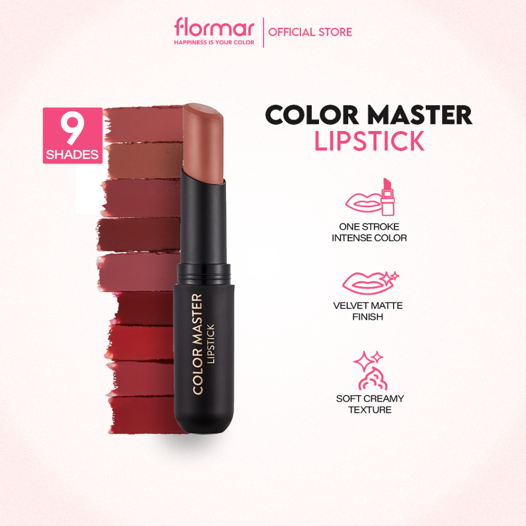 Jual Flormar Color Master Lipstick | Lipstik Creamy melembapkan, Anti ...