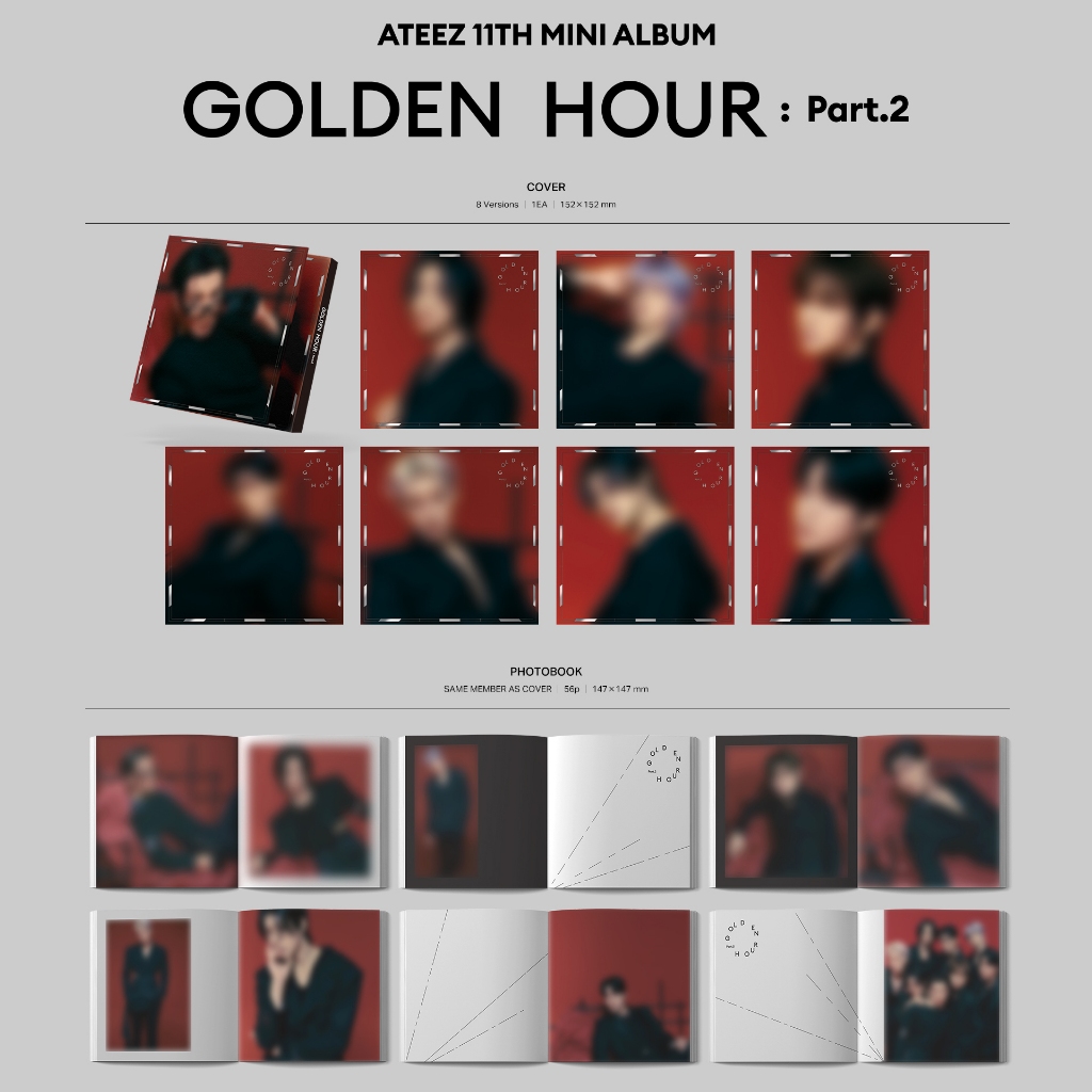 ATEEZ - ATEEZ frommstore  コンプリート GOLDEN HOUR トレカ ATEEZ Golden Hour Part.2 Fromm Store Luckydraw Photocard