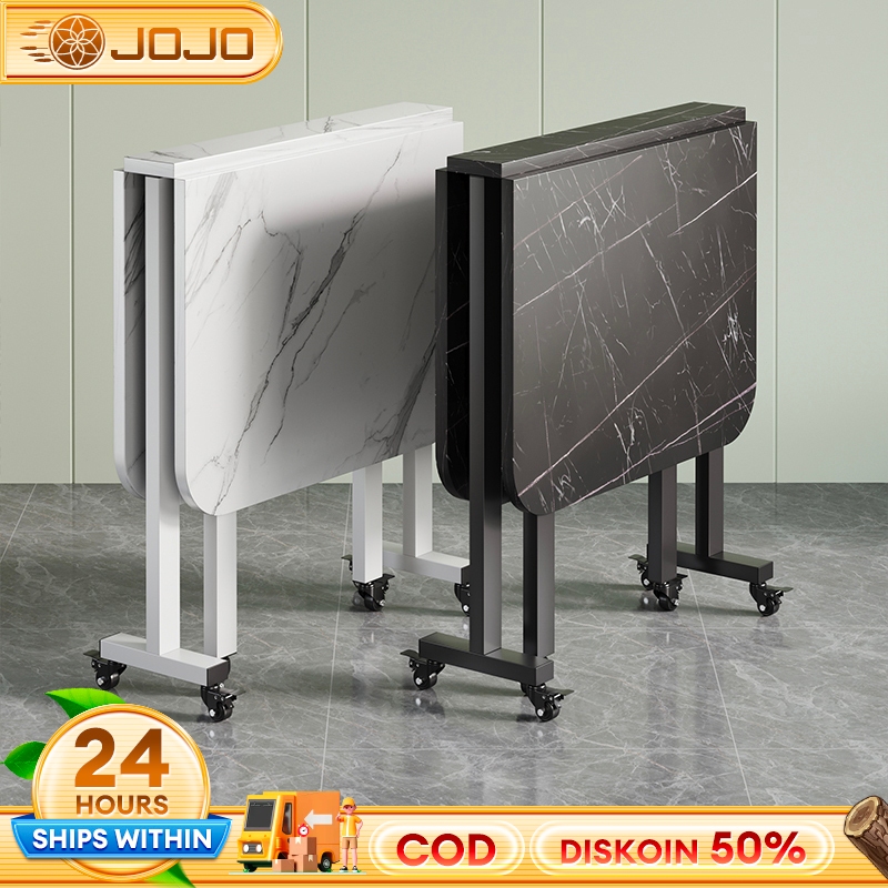 Jual Meja Makan Lipat Roda 120cm Meja Makan Meja Jualan Lipat Portable ...