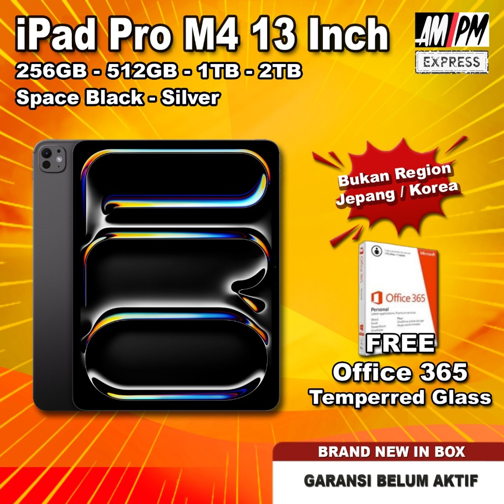 Jual iPad Pro M4 13 Inch 11 Inch 2024 2TB 1TB 512GB 256GB 7th Gen Space