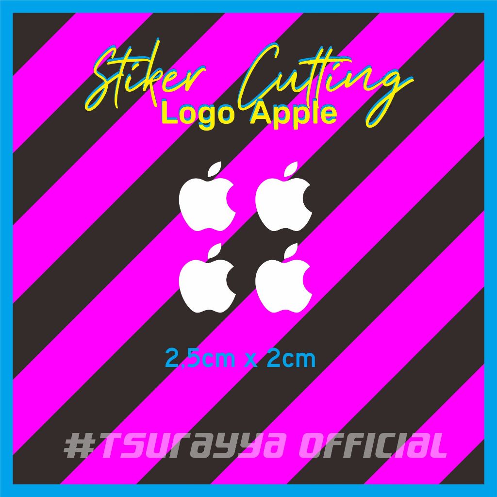 Jual Stiker Set Logo Apple Variasi HP, Laptop, Kaca - Cutting Sticker ...